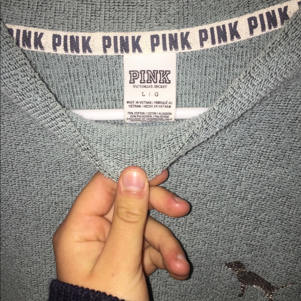 Oversized Cotton PINK Crewneck Sweater